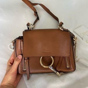 Chloe Mini Faye Day Shoulder Bag - Tan